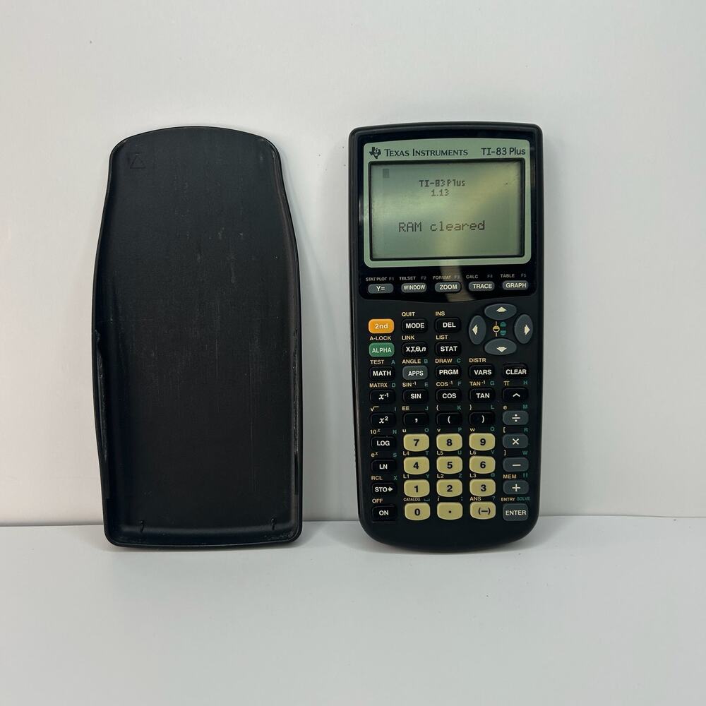 Texas Instruments TI-83 Plus Graphing Calculator Tested Working Marked See Pics